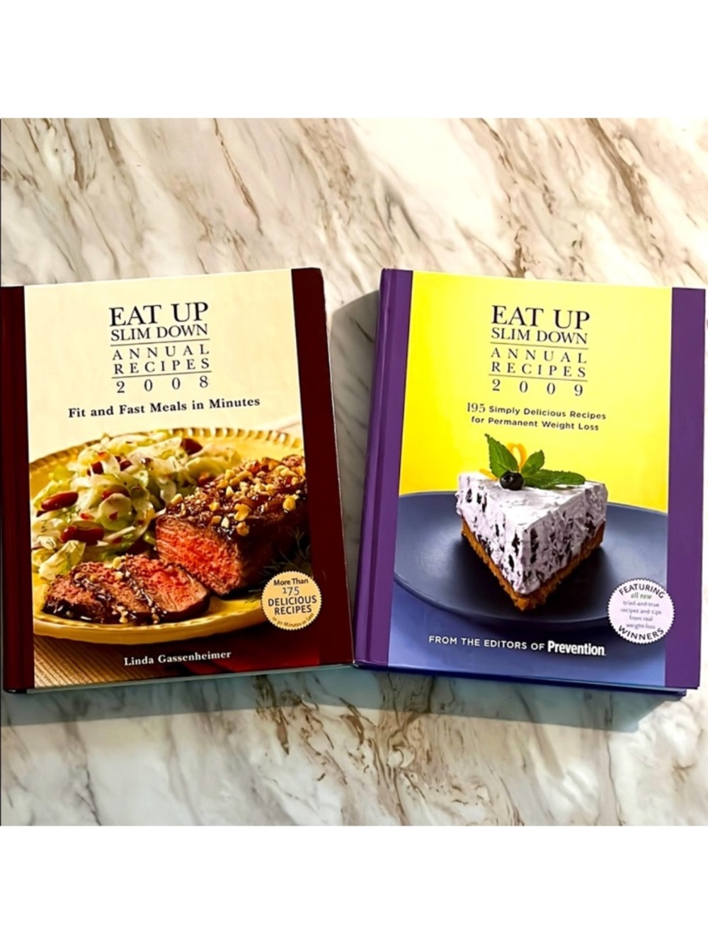 Eat Up Slim Down Annual Recipes Book Sets 2008 & 2009